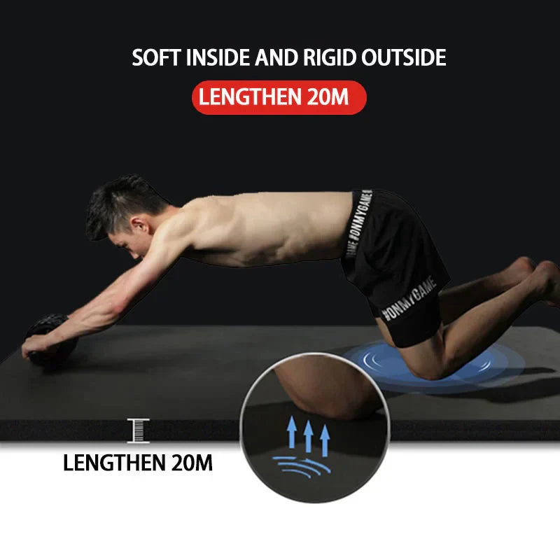 High-Density Non-Slip Yoga Mat with Strap-3