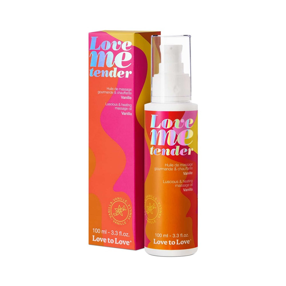 Love to Love Love Me Tender Luscious & Heating Massage Oil Vanilla (3.3 oz.)