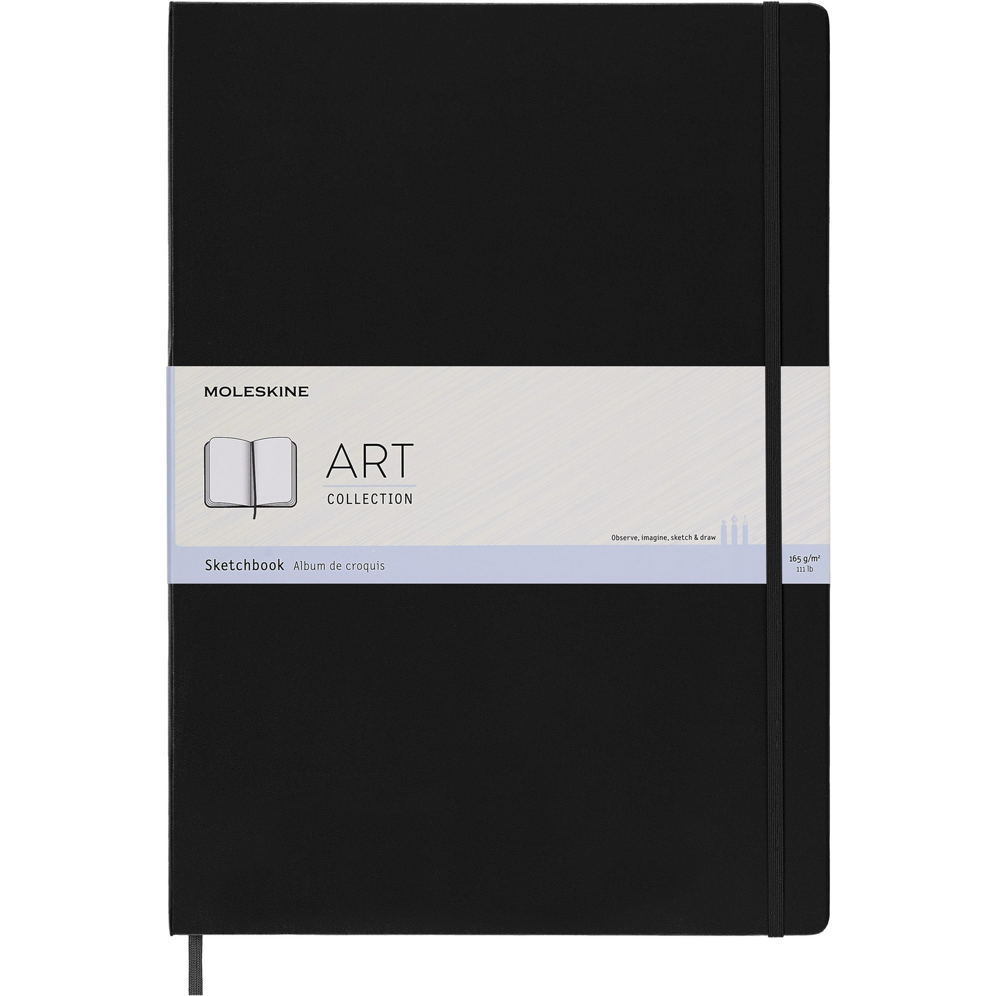 MOLESKINE A3, kemény kötés, fekete (ARTBF851)-0