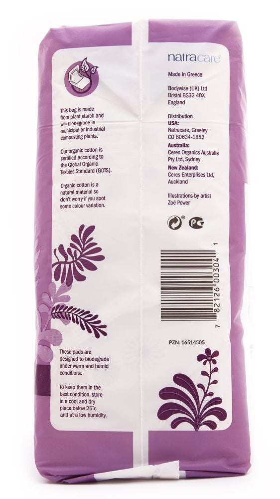 Natracare Night Time Overnight Pads (1x10 CT)-3