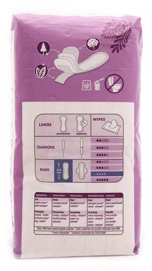 Natracare Night Time Overnight Pads (1x10 CT)-1