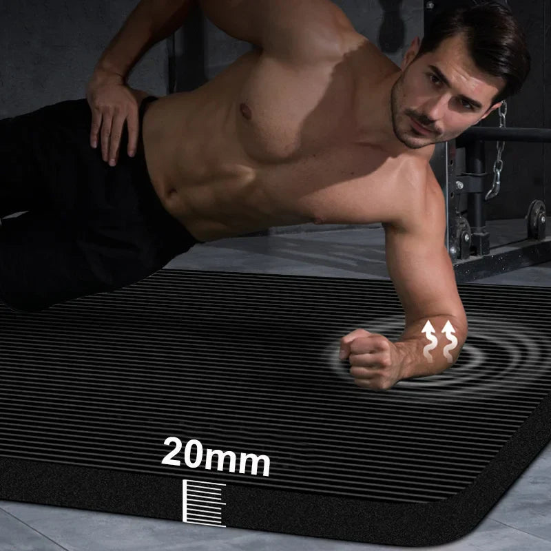 High-Density Non-Slip Yoga Mat with Strap-1
