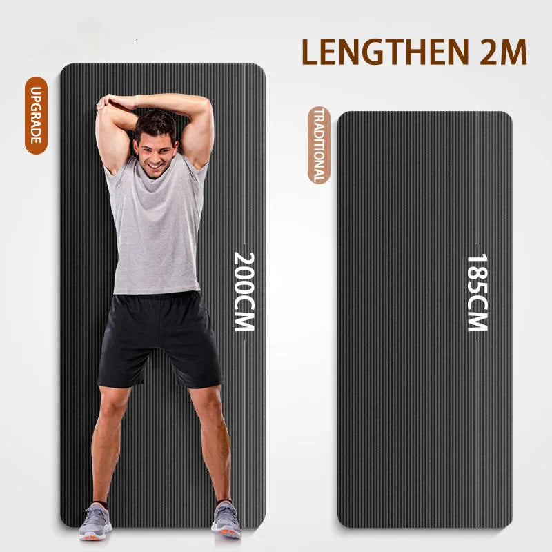 High-Density Non-Slip Yoga Mat with Strap-2