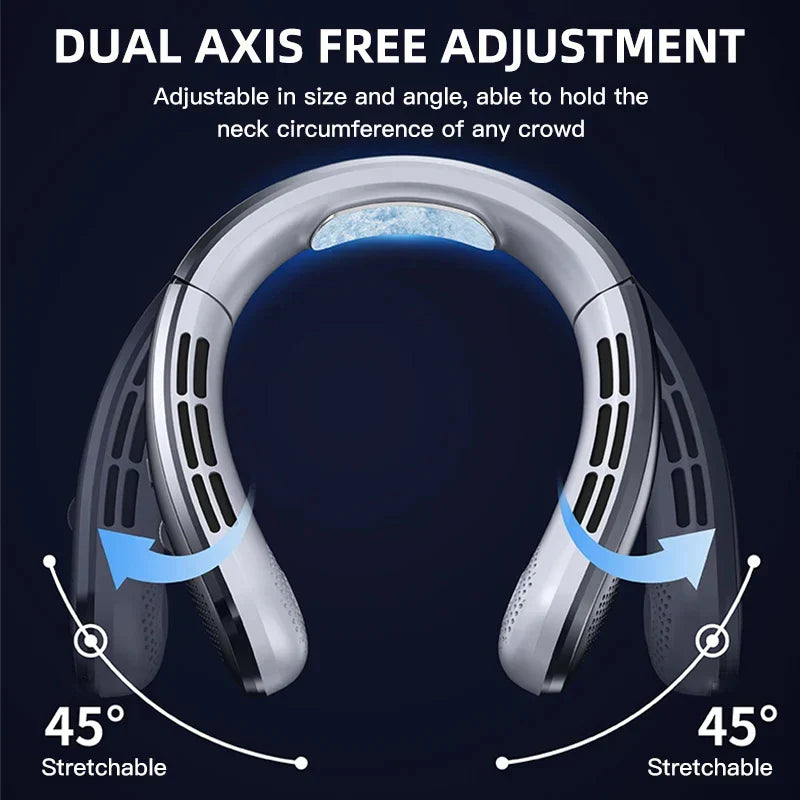 Portable Neck Fan with USB Rechargeable