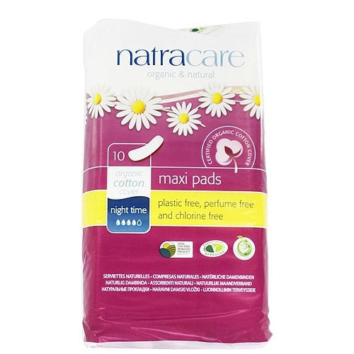 Natracare Night Time Overnight Pads (1x10 CT)-0