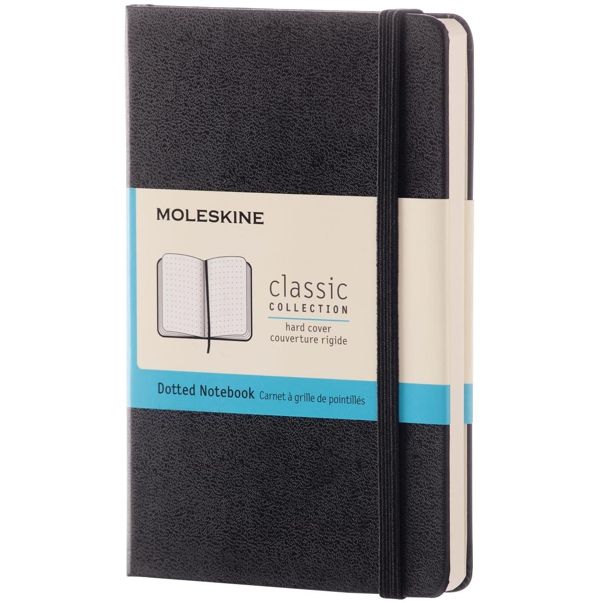 Moleskine S, keményfedeles, pöttyös, fekete (MM713)-0