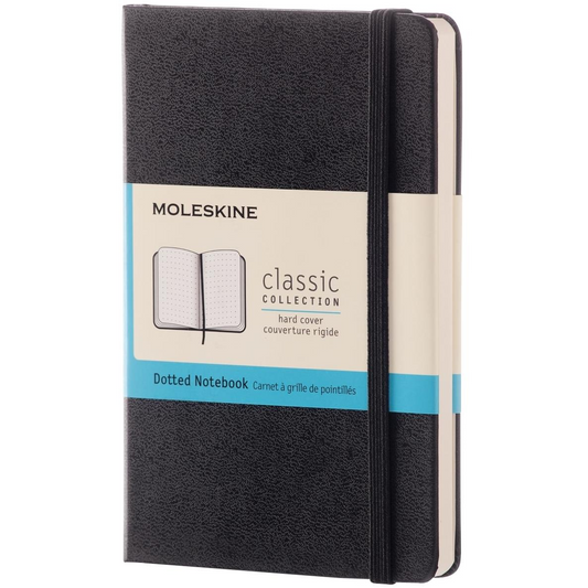 Moleskine S, keményfedeles, pöttyös, fekete (MM713)-0