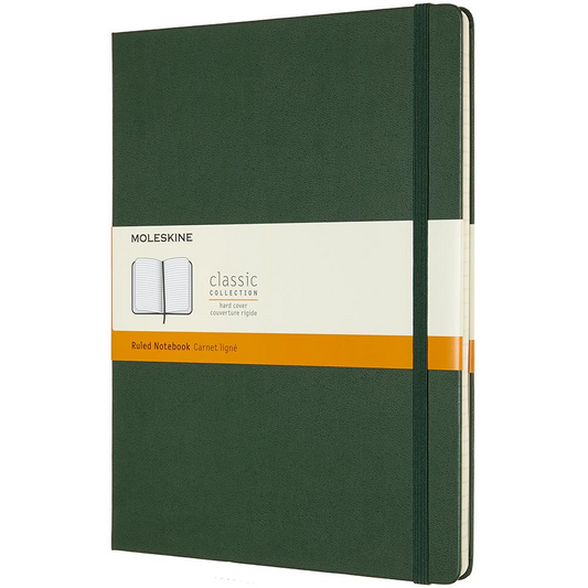 MOLESKINE XL, kemény kötés, vonalas, zöld (QP090K15)-0
