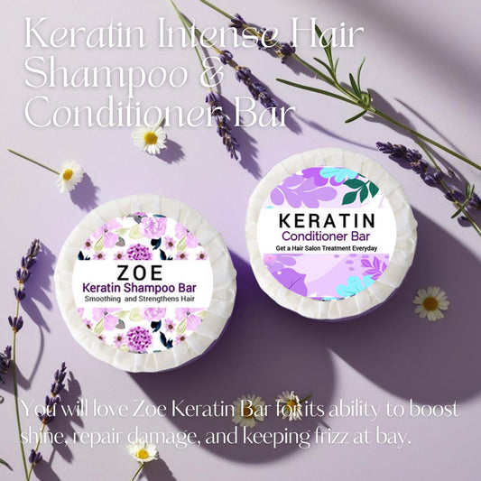 Zoe Keratin Intense Hair Shampoo & Conditioner Bar-1