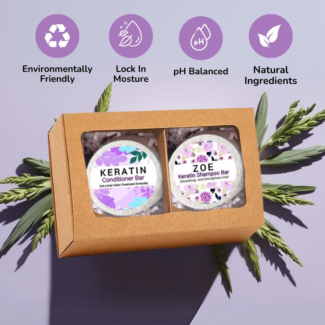 Zoe Keratin Intense Hair Shampoo & Conditioner Bar-2